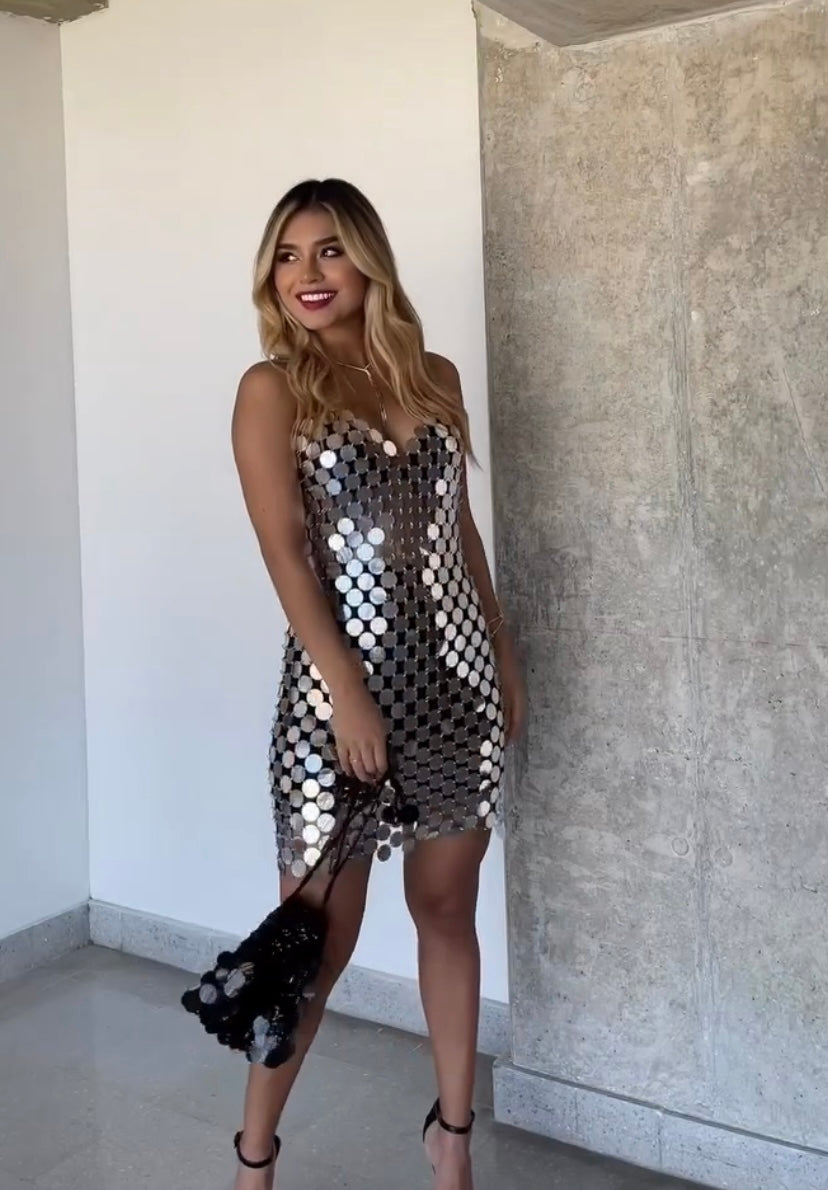 Vestido espejos Maxilentejuelas