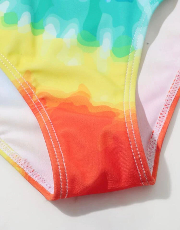 Vestido de baño tie dye