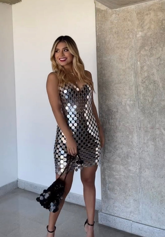 Vestido espejos Maxilentejuelas