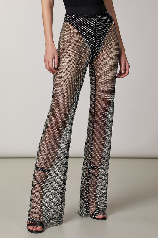 Mesh pants oversized