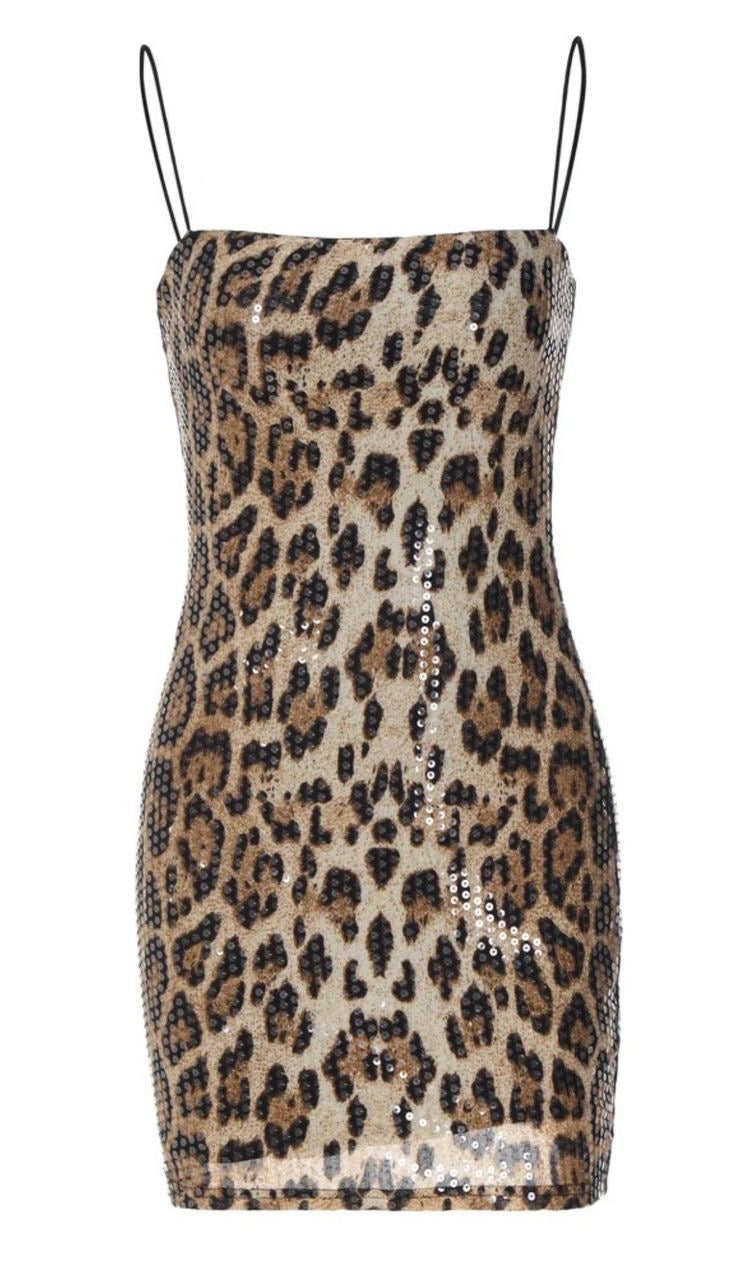 Mini Dress leopardo