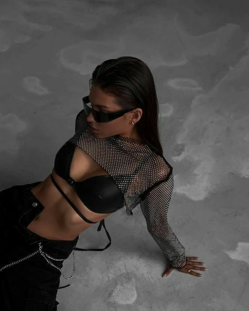 Mesh Crop Top