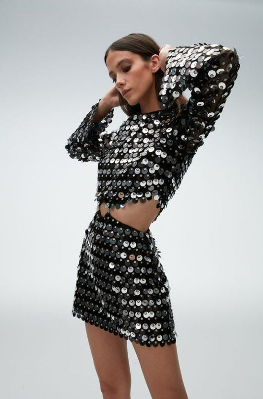 Mini Dress Maxi Lentejuelas